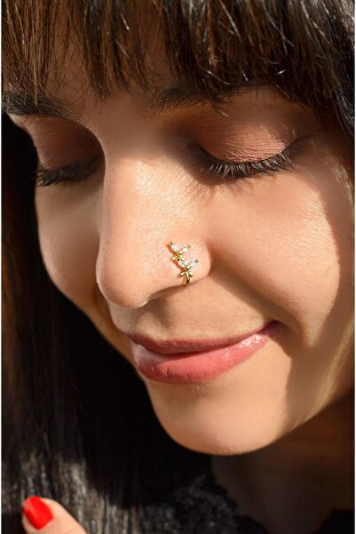 Sacce Scarves&Accessories Kelebekli Sıkıştırmalı Hızma Gold Kelebekli Sıkıştırmalı Kıkırdak Küpesi