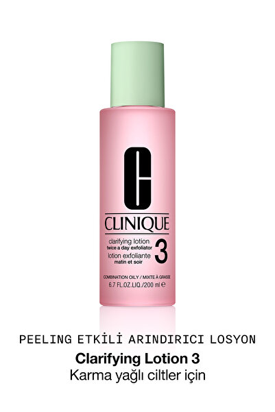 Clinique Clarifying Lotion (Tip 3) Karma / Yağlı Ciltler İçin Arındırıcı Tonik Losyon - 200 ml
