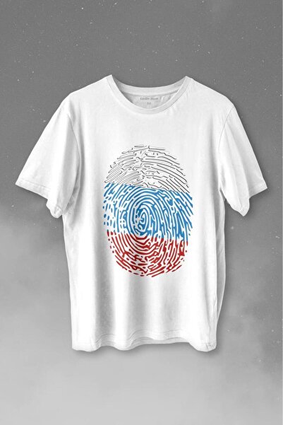 Kendim Seçtim Francuska zastava pečat otisak prsta Štampano majica unisex T-s...