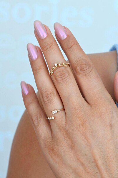 Sacce Scarves&Accessories Şarmaşık Çiçek Prenses Tacı Figürlü Yüzük Ayarlanab...