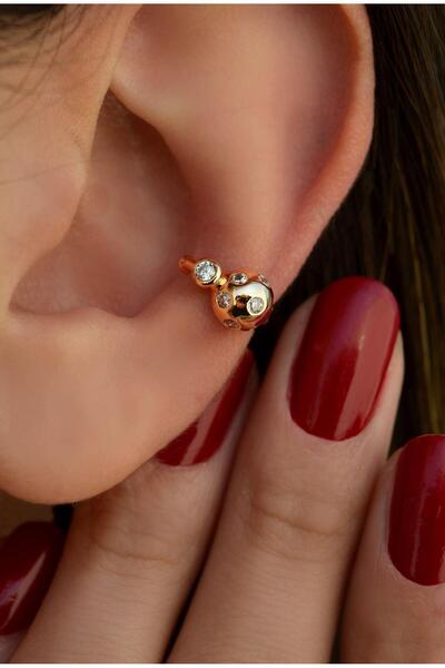 Sacce Scarves&Accessories Uğur Böceği Sıkıştırma Kıkırdak Küpesi Earcuff