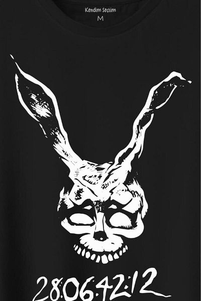 Kendim Seçtim Donnie Darko White Rabbit Movie Movie Tricou cu imprimeu întunecat Tricou unisex
