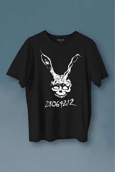 Kendim Seçtim Donnie Darko White Rabbit Movie Movie Tricou cu imprimeu întunecat Tricou unisex