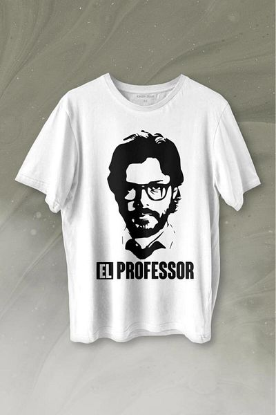 Kendim Seçtim El Proffessor La Casa De Papel Professor Printed T-Shirt Unisex T-shirt