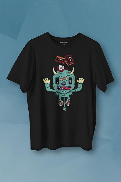 Kendim Seçtim Slatka majica retro čudovišta Daft Punk 90-ih Štampano unisex T...
