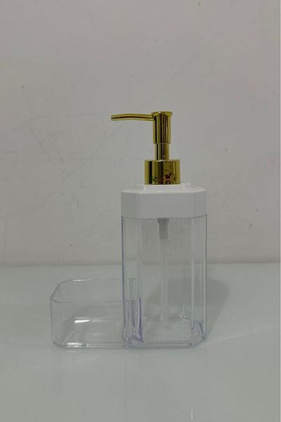 Makri 350 ml Plastic Liquid Soap Dispenser with Sponge Holder