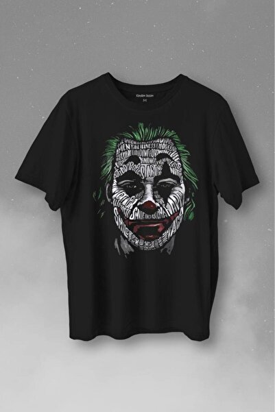 Kendim Seçtim Batman Joker Silhouette Printed Unisex T-Shirt