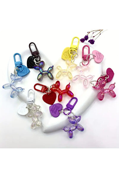 rasdesing Balon Köpek Anahtarlık 1 Adet - Telefon, Çanta & Araba Dekoru Için ...