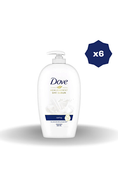 Dove NEMLENDİRİCİ SIVI SABUN 450 ml - (6 ADET)