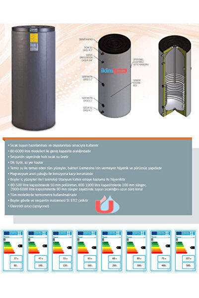 Baymak T80l Aqua Tek Serpantinli 80 L Hızlı Boyler (MONTAJ HARİÇ)