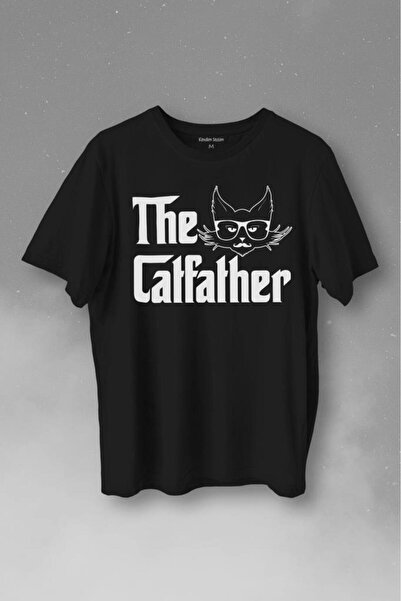 Kendim Seçtim The Godfather Cat Father Catfather Dad Cat εμπριμέ μπλουζάκι Un...