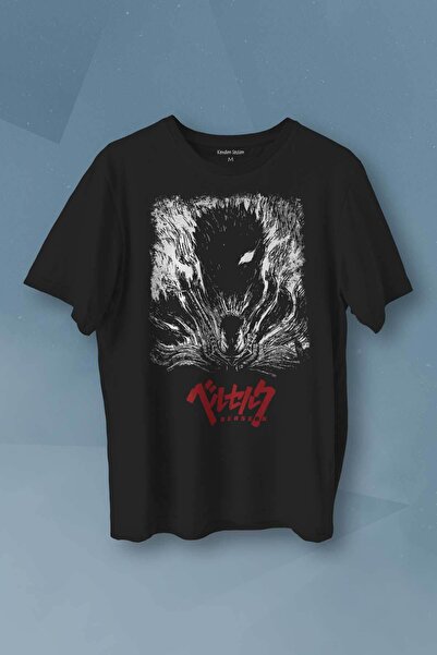 Kendim Seçtim Berserk Manga Anime Guts Kılıç Baskılı Erkek T-shirt Unisex Tişört