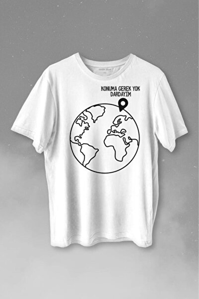 Kendim Seçtim Nije potrebna lokacija World Minimal Štampano T-shirt unisex T-...