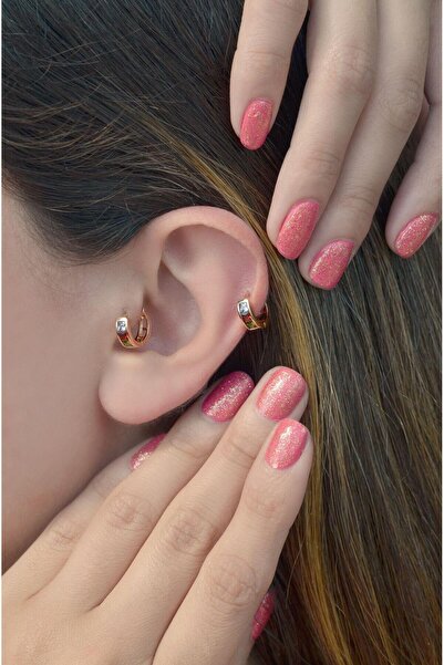 Sacce Scarves&Accessories Çok Renkli Mini Halka Tragus Piercing