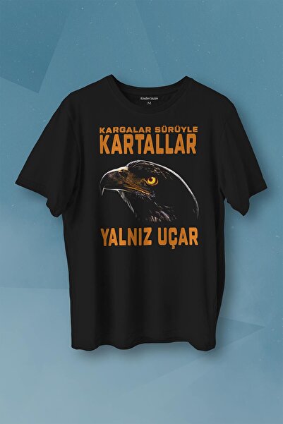 Kendim Seçtim Vrane u jatima, orlovi lete sami, orlova glava Štampano majica ...