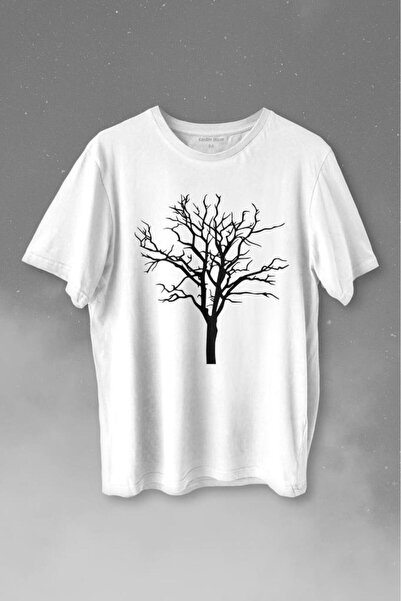 Kendim Seçtim Priroda Drvo života Suva silueta drveta Štampano Majica unisex ...