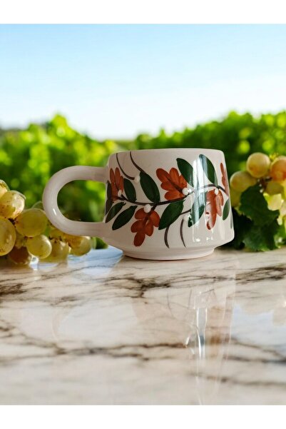 İlbay Çini Takı Brown Grape Lace Mug