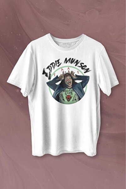 Kendim Seçtim Eddie Munson Stranger Things Sezona 4 Štampano Majica Unisex T-...