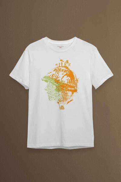 Kendim Seçtim ستانلي كوبريك سترة معدنية كاملة فيلم 1995 برتقالي تي شيرت مطبوع...