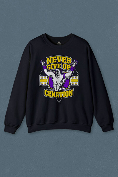 so cool Hanorac bleumarin John Cena You Never Give Me Funeral Never Give Up I...