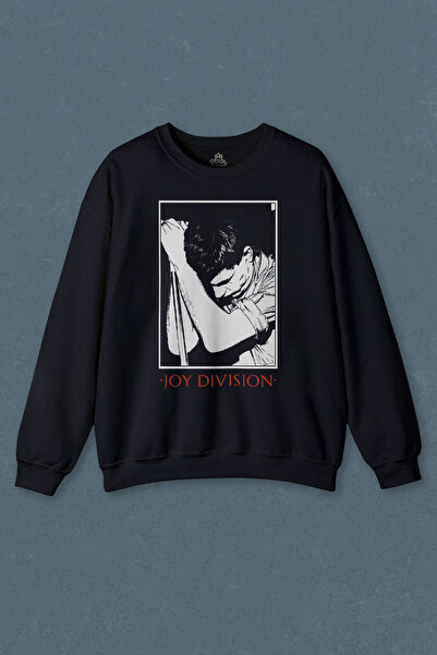 so cool Hanorac bleumarin Joy Division Ian Curtis 90s Rock Punk Marea Britanie Imprimat Sweat unisex