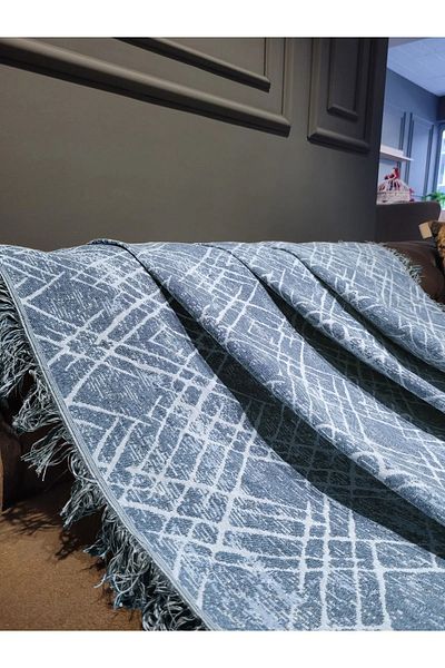Rell Home غطاء أريكة قطني فاخر - مزدوج الجوانب، غير قابل للانزلاق وغير قابل للتجميع