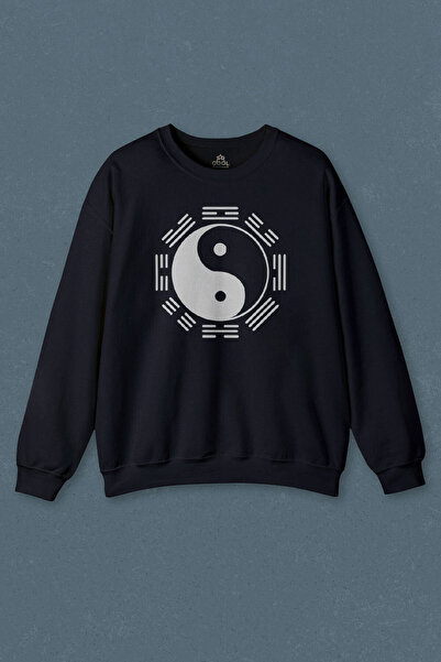 so cool Hanorac bleumarin alb-negru Ying Yang Pokemon Minimal Imprimat Transpirație unisex