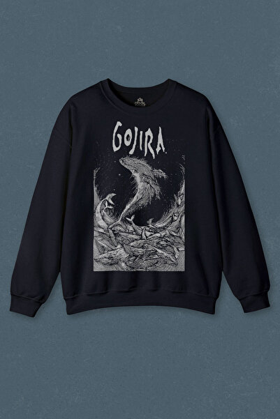 so cool Hanorac Albastru Marin Gojira Pești Rechin Muzica Imprimat Transpirație Unisex