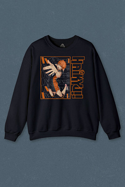 so cool Hanorac bleumarin Haikyuu Fly Anime Imprimat unisex