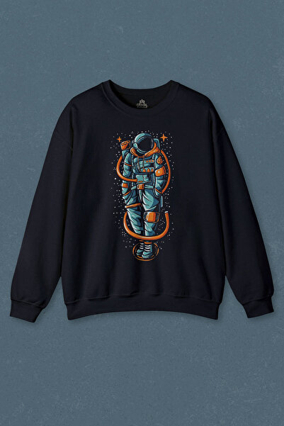 so cool Hanorac albastru bleumarin AStronot in Space Hands Buzunar Cosmos Spa...