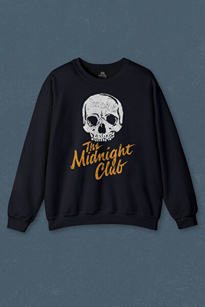 so cool Hanorac bleumarin The Midnight Club Logo Skull Series Sweat unisex im...