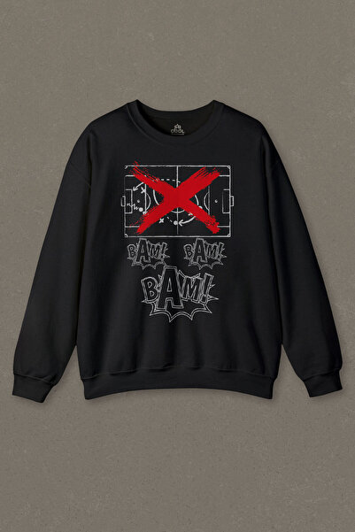 so cool Crna unisex majica sa kapuljačom Bam Bam Bam Bez taktika Bez taktika ...
