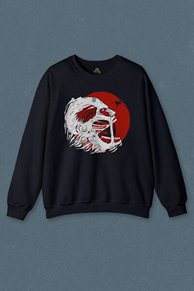 so cool Hanorac bleumarin Attack Of Tittan Anime Japoneză Japoneză Seria Impr...