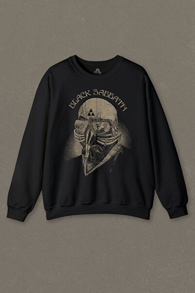 so cool سويت شيرت أسود للجنسين مطبوع عليه Black Sabbath Rock Heavy Metal Arc ...