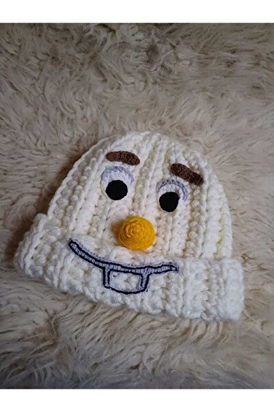 Hobi Dünyası El Örgüsü Frozen Elsa Olaf Konseptli Kışlık Bere