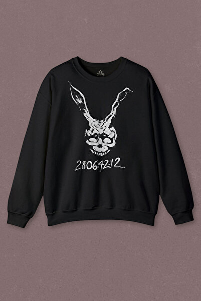 so cool Unisex φούτερ Donnie Darko Ταινία με λευκό κουνέλι με σκούρο εμπριμέ ...