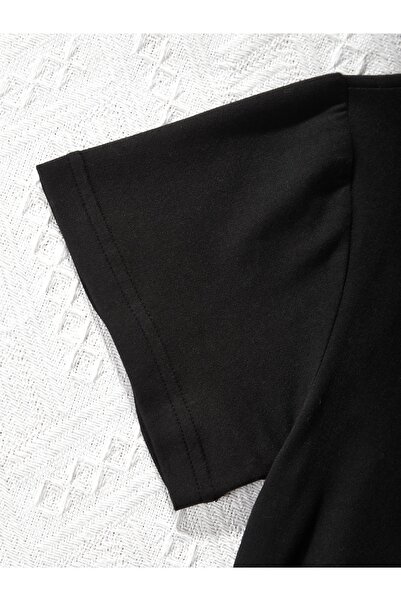 Let's Wear Grafi Kuromi Printed Tshirt for Girls with Crew Neck