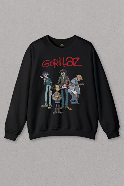 so cool Unisex majica Gorillaz 2D rok bend Blur Damon Albarn Feel Good Štampano
