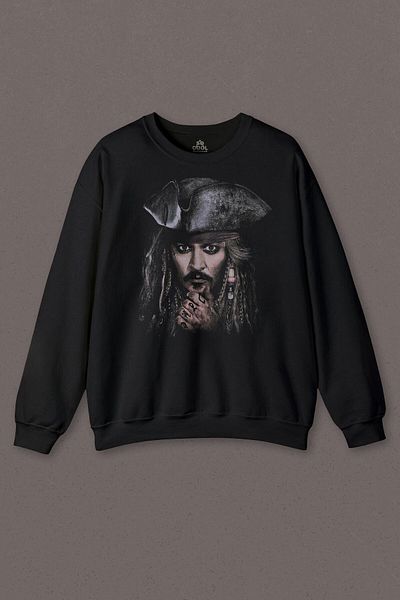 so cool Φούτερ με στάμπα Jhonny Depp Captain Jack Sparrow Πειρατές της Καραϊβικής Πειρατές της Καραϊβικής