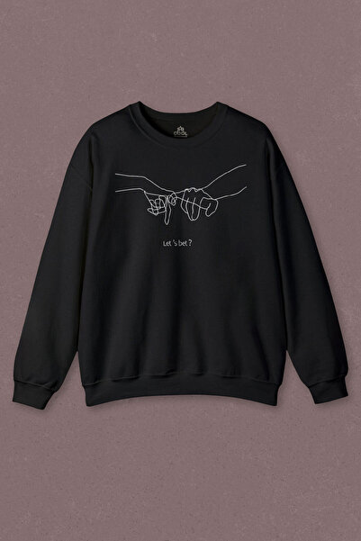 so cool Unisex dukserica İddia Sevgili Minimal B Štampano Sweat