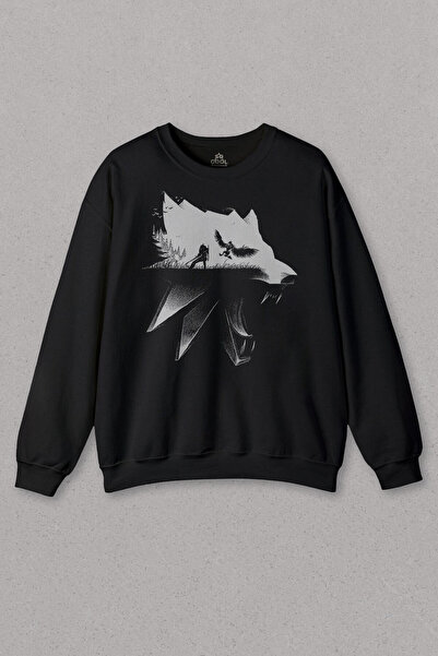 so cool Unisex crna majica The Witcher Avatar Divlji lov Online igra Vuk Štam...