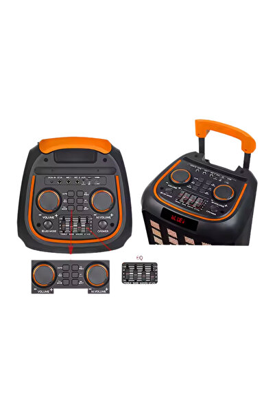 Genel Markalar 1095 Şarjlı Taşınabilir Bluetooth Parti Hoparlörü 2*8 inc Karaoke