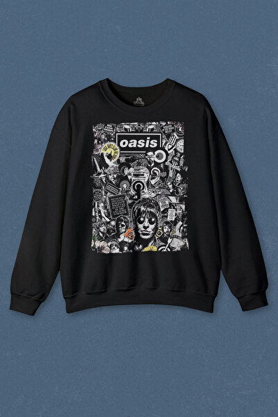so cool Hanorac unisex Oasis Rock Music Printed Sweat