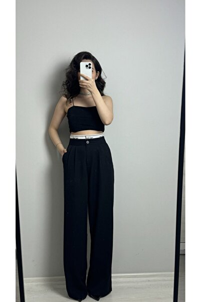 Gökkuşağı BELİ TAŞLI PALAZZO PANTALON