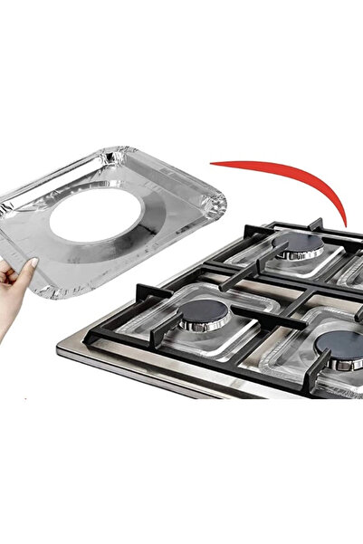 opencart لوح ألومنيوم مربع عملي لحماية الزيت مقاس 23*23 سم 10 قطع