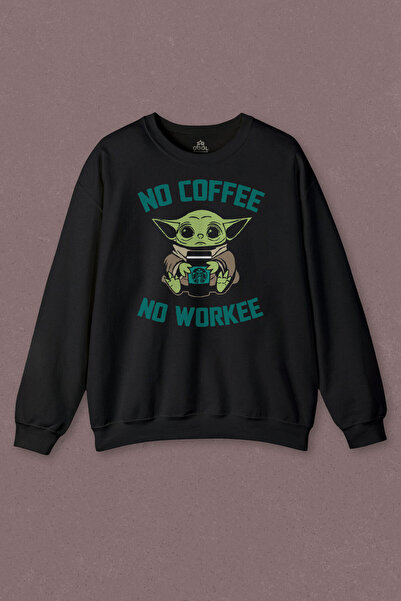 so cool Hanorac unisex Baby No Coffee No Workee cu imprimeu de cafea