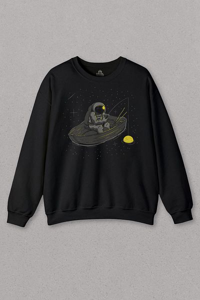 so cool Hanorac negru unisex Science Astronaut Sandal Space Cosmos Galaxy Transpirație imprimată