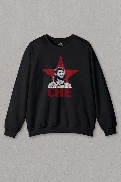 so cool Unisex Sweatshirt Ernosto Che Guevara Red Star Red Star Printed Sweat