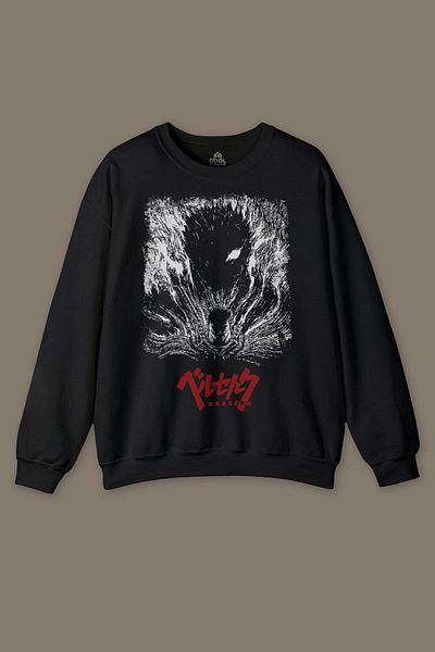 so cool Pánská mikina s potiskem Berserk Manga Anime Guts Sword