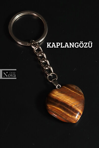 CessNova Πιστοποιημένο μπρελόκ από φυσική πέτρα σε σχήμα καρδιάς, δώρο για τη...